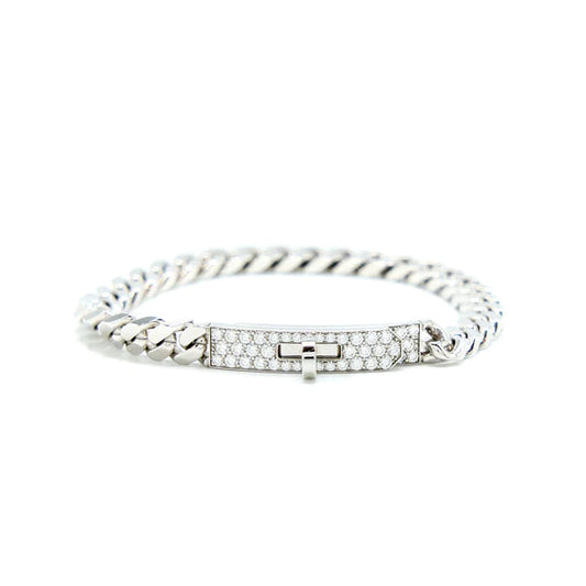 ¡®lume Jewelry¡¯KELLY CHAIN SILVER DIAMOND BRACELET