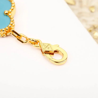 [lume Jewelry]New  CLOVER 5 MOTIF TURQUOISE BRACELET COLLECTION