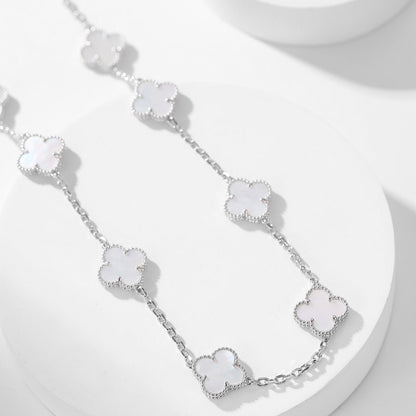 ¡®lume Jewelry¡¯CLOVER 10 MOTIFS WHITE MOTHER OF PEARL NECKLACE