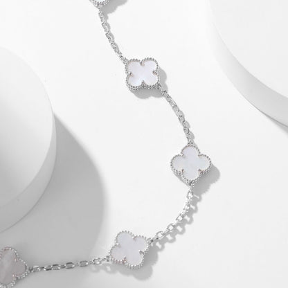 ¡®lume Jewelry¡¯CLOVER 10 MOTIFS WHITE MOTHER OF PEARL NECKLACE