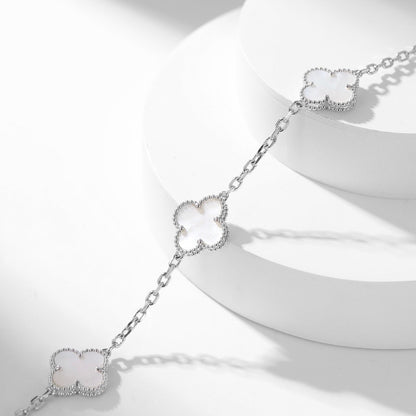 ¡®lume Jewelry¡¯CLOVER 10 MOTIFS WHITE MOTHER OF PEARL NECKLACE