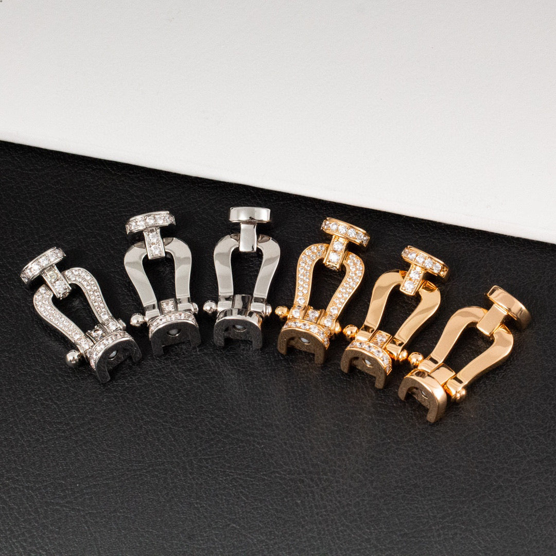 ¡®lume Jewelry¡¯FORCE LARGE HORSESHOE HALF DIAMOND BRACELET ROSE GOLD