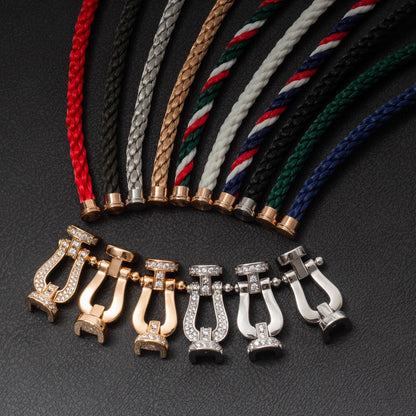 ¡®lume Jewelry¡¯FORCE LARGE HORSESHOE FULL DIAMOND BRACELET SILVER