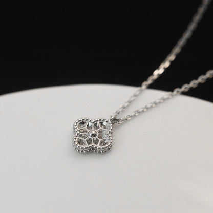 ¡®lume Jewelry¡¯CLOVER MINI 9.5MM PENDANT DIAMOND NECKLACE