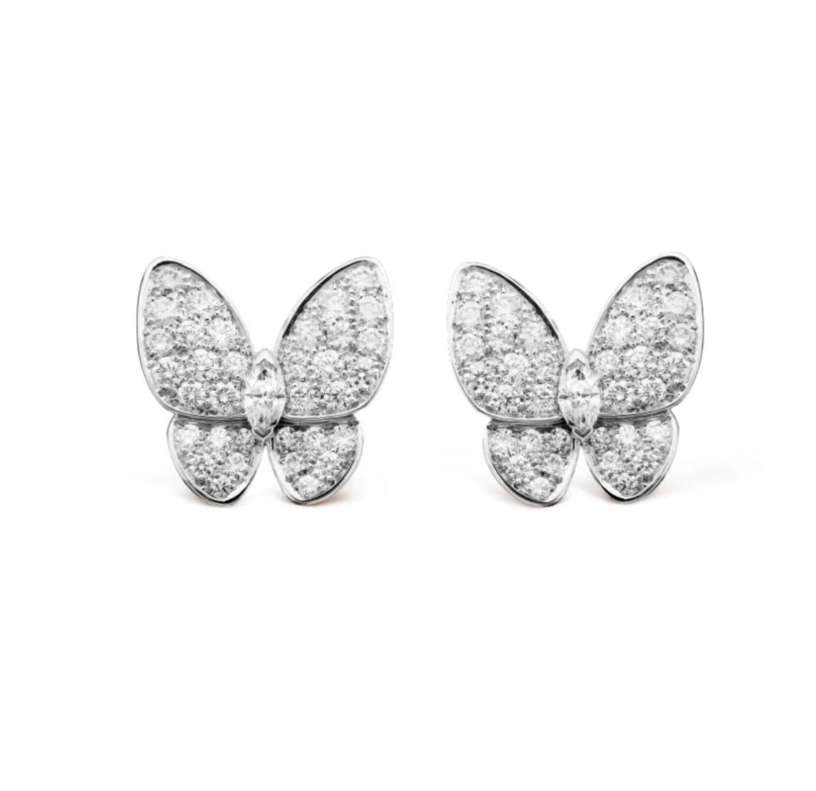 ¡®lume Jewelry¡¯BUTTERFLY ALL DIAMOND EARRINGS