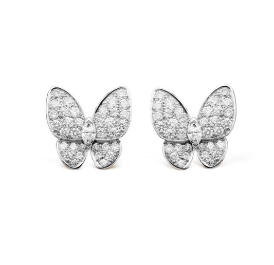 ¡®lume Jewelry¡¯BUTTERFLY ALL DIAMOND EARRINGS