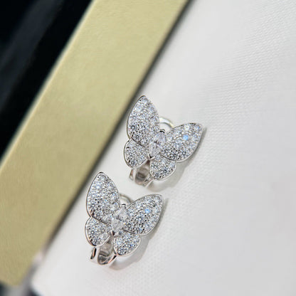 ¡®lume Jewelry¡¯BUTTERFLY ALL DIAMOND EARRINGS