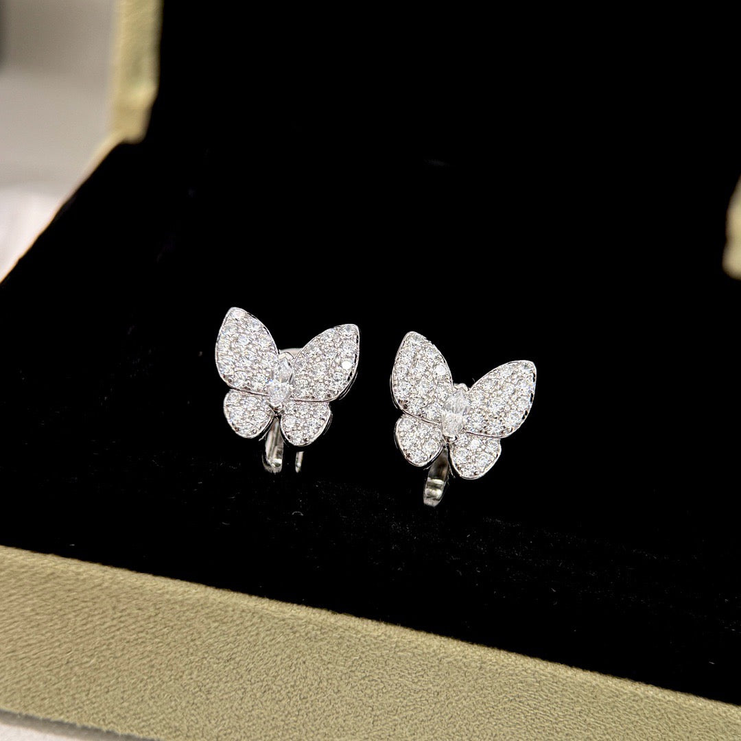 ¡®lume Jewelry¡¯BUTTERFLY ALL DIAMOND EARRINGS
