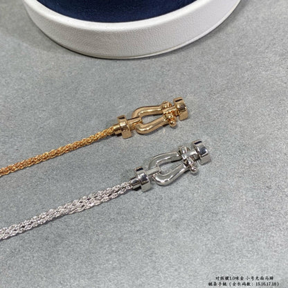 ¡®lume Jewelry¡¯FORCE SMALL HORSESHOE  DIAMOND CHAIN ROPE BRACELET