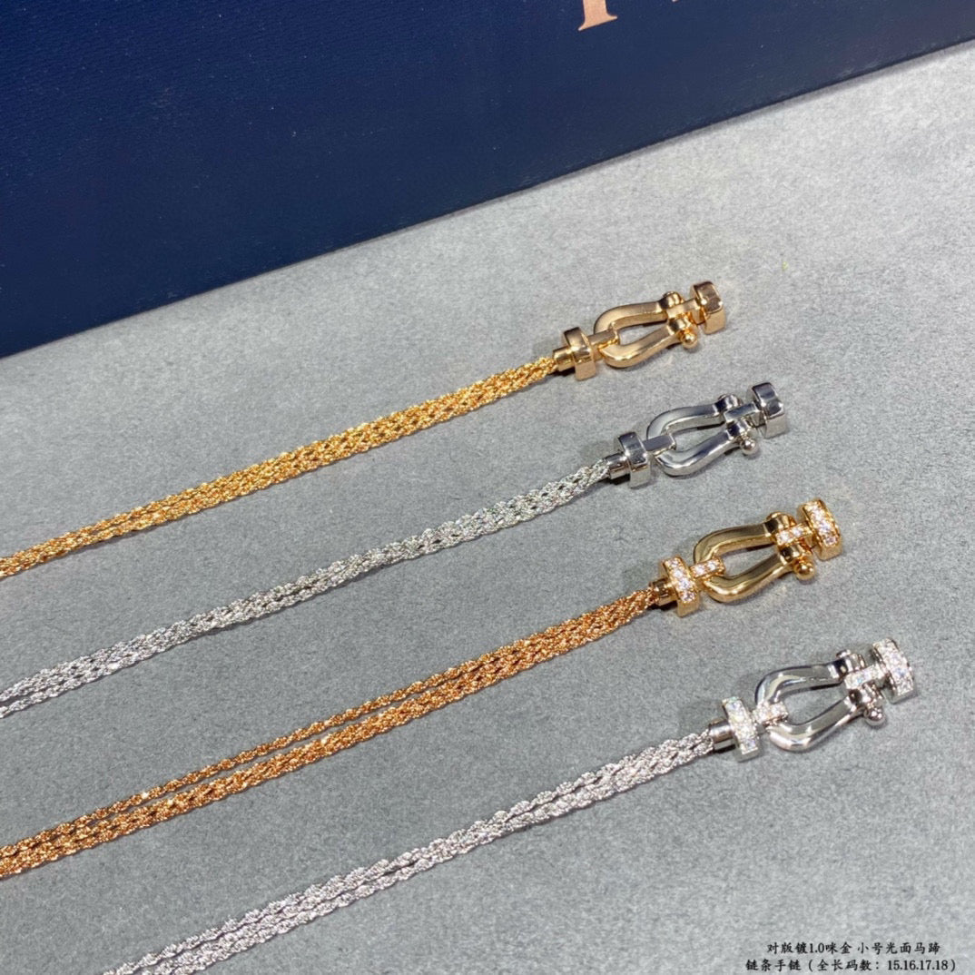 ¡®lume Jewelry¡¯FORCE SMALL HORSESHOE  DIAMOND CHAIN ROPE BRACELET
