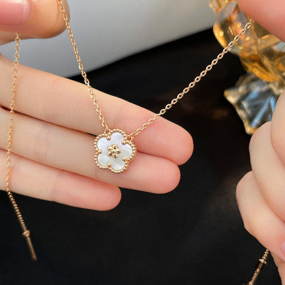 ¡®lume Jewelry¡¯LUCKY  WHITE MOP  PLUM BLOSSOM NECKLACE