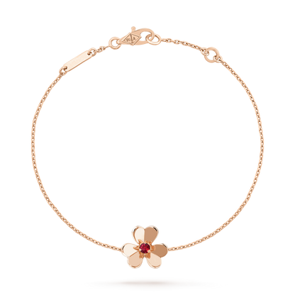 ¡®lume Jewelry¡¯FRIVOLE GOLD FLOWER PINK MALACHITE BRACELET