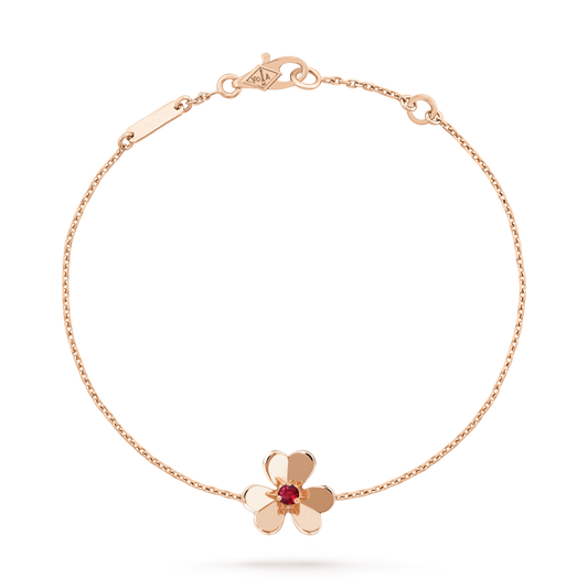¡®lume Jewelry¡¯FRIVOLE GOLD FLOWER PINK MALACHITE BRACELET