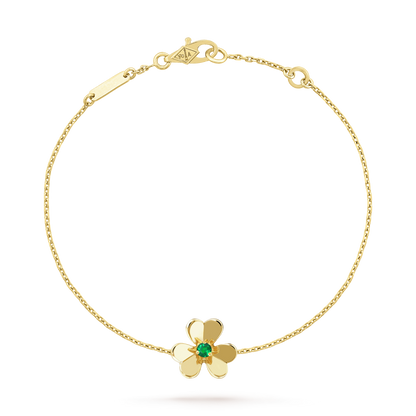 ¡®lume Jewelry¡¯FRIVOLE GOLD FLOWER PINK MALACHITE BRACELET