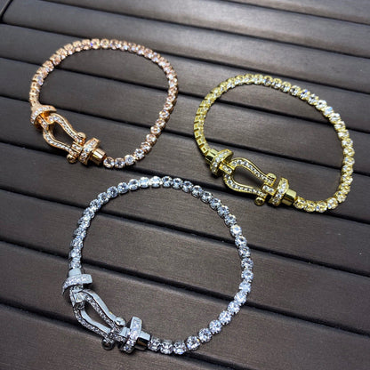 ¡®lume Jewelry¡¯FORCE  HORSESHOE  DIAMOND TENNIS BRACELET