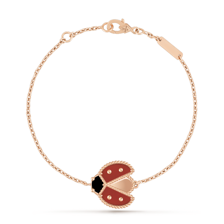 ¡®lume Jewelry¡¯LUCKY SPRING 1 MOTIF PINK GOLD BRACELET