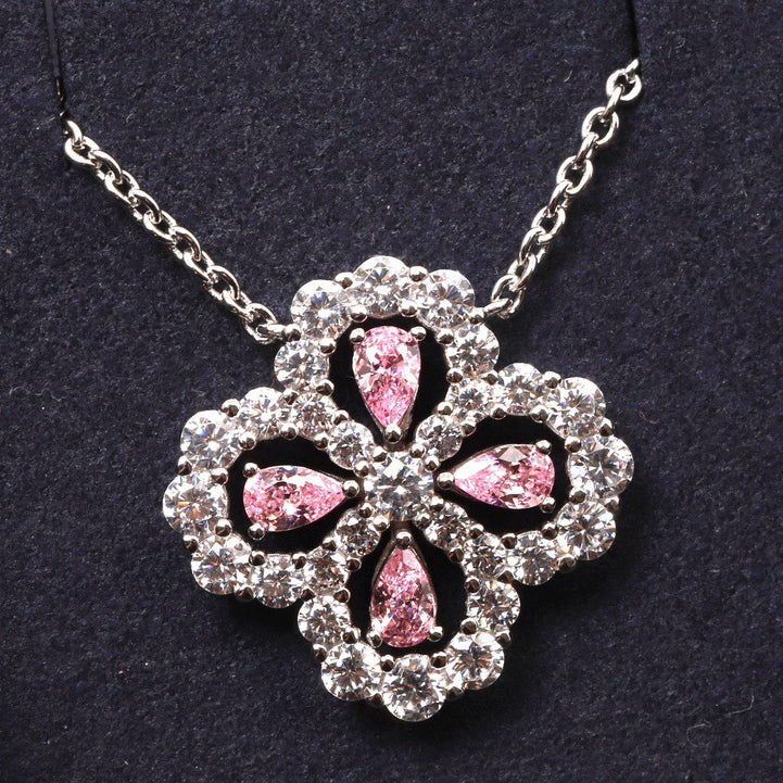 ¡®lume Jewelry¡¯LOOP NECKLACE FULL MOTIF DIAMOND 16MM MULTIPLE COLORS