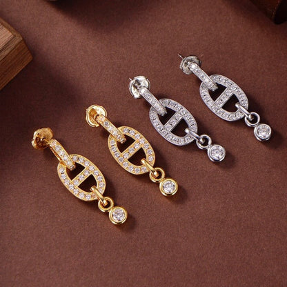 ¡®lume Jewelry¡¯HM CHAINE DIAMOND EARRINGS