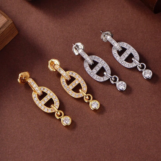 ¡®lume Jewelry¡¯HM CHAINE DIAMOND EARRINGS
