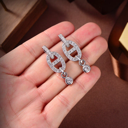 ¡®lume Jewelry¡¯HM CHAINE DIAMOND EARRINGS