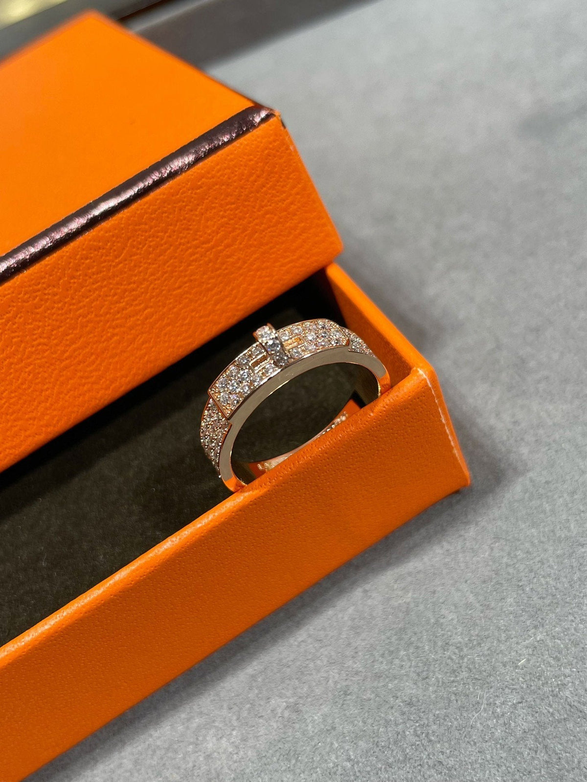 ¡®lume Jewelry¡¯KELLY PINK GOLD DIAMOND RING