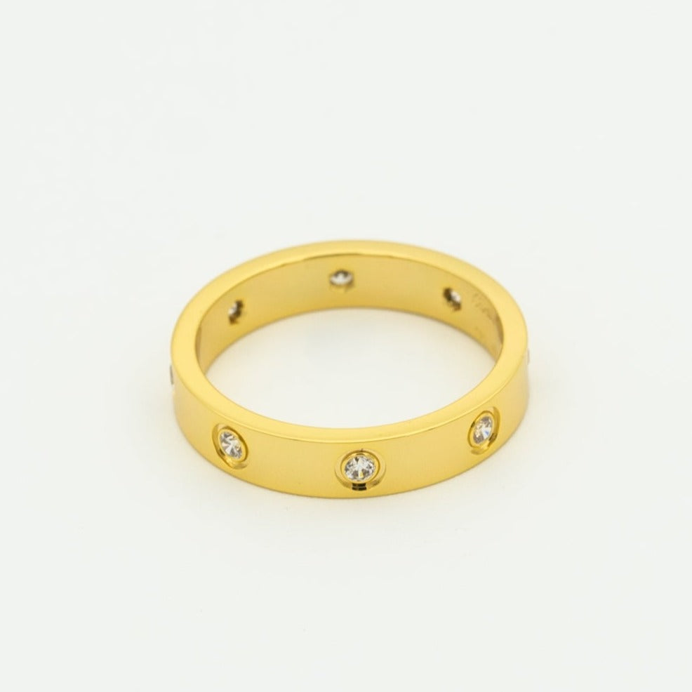 ¡®lume Jewelry¡¯LOVE RING 3.6MM 8 DIAMONDS