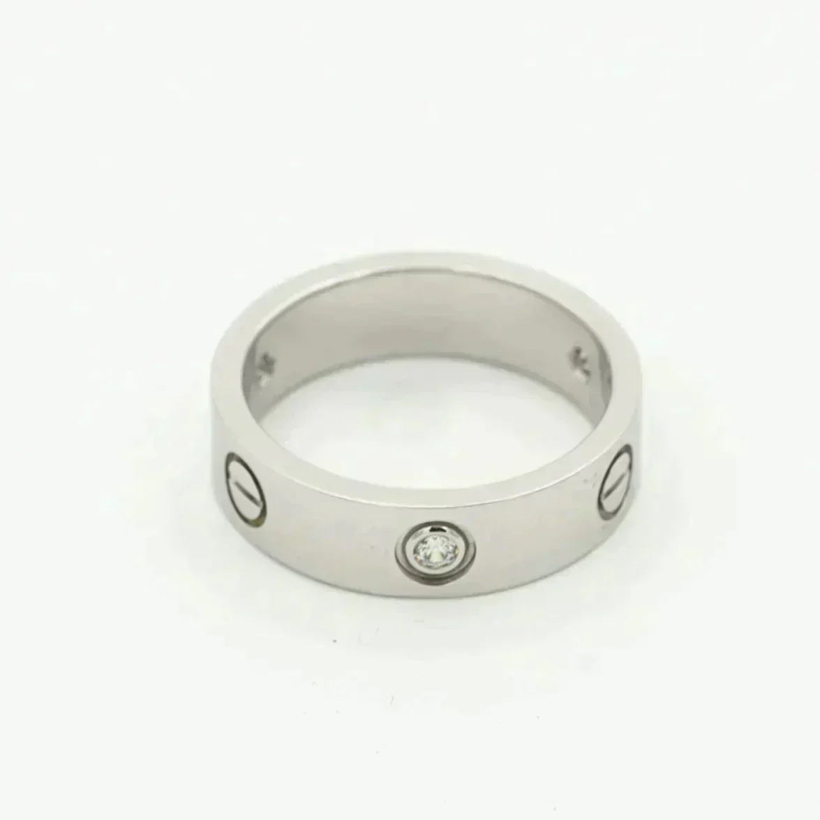 ¡®lume Jewelry¡¯LOVE RING 5.5MM 3 DIAMONDS SILVER