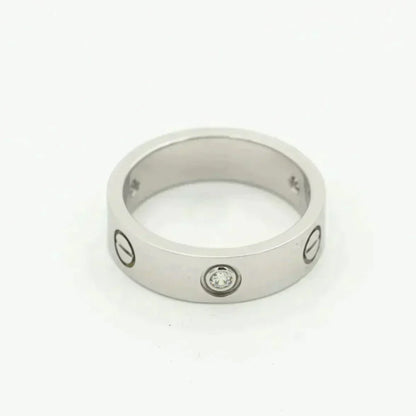 ¡®lume Jewelry¡¯LOVE RING 5.5MM 3 DIAMONDS SILVER
