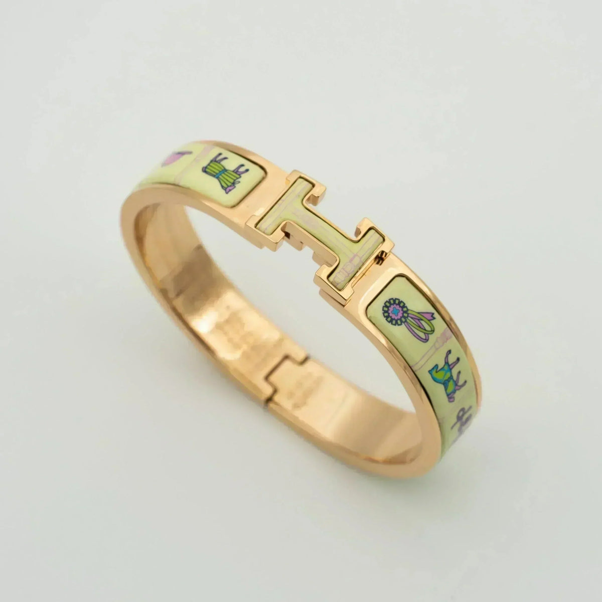 ¡®lume Jewelry¡¯H PINK GOLD BRACELET CREAM CERAMIC