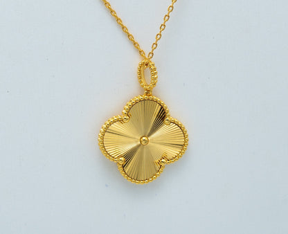¡®lume Jewelry¡¯CLOVER 25MM PEDANT NECKLACE GOLD