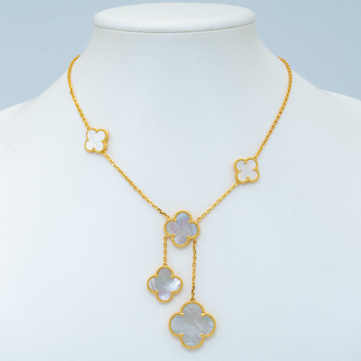 ¡®lume Jewelry¡¯CLOVER MOTHER OF PEARL NECKLACE 6 MOTIF
