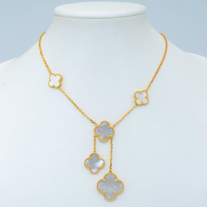 ¡®lume Jewelry¡¯CLOVER MOTHER OF PEARL NECKLACE 6 MOTIF