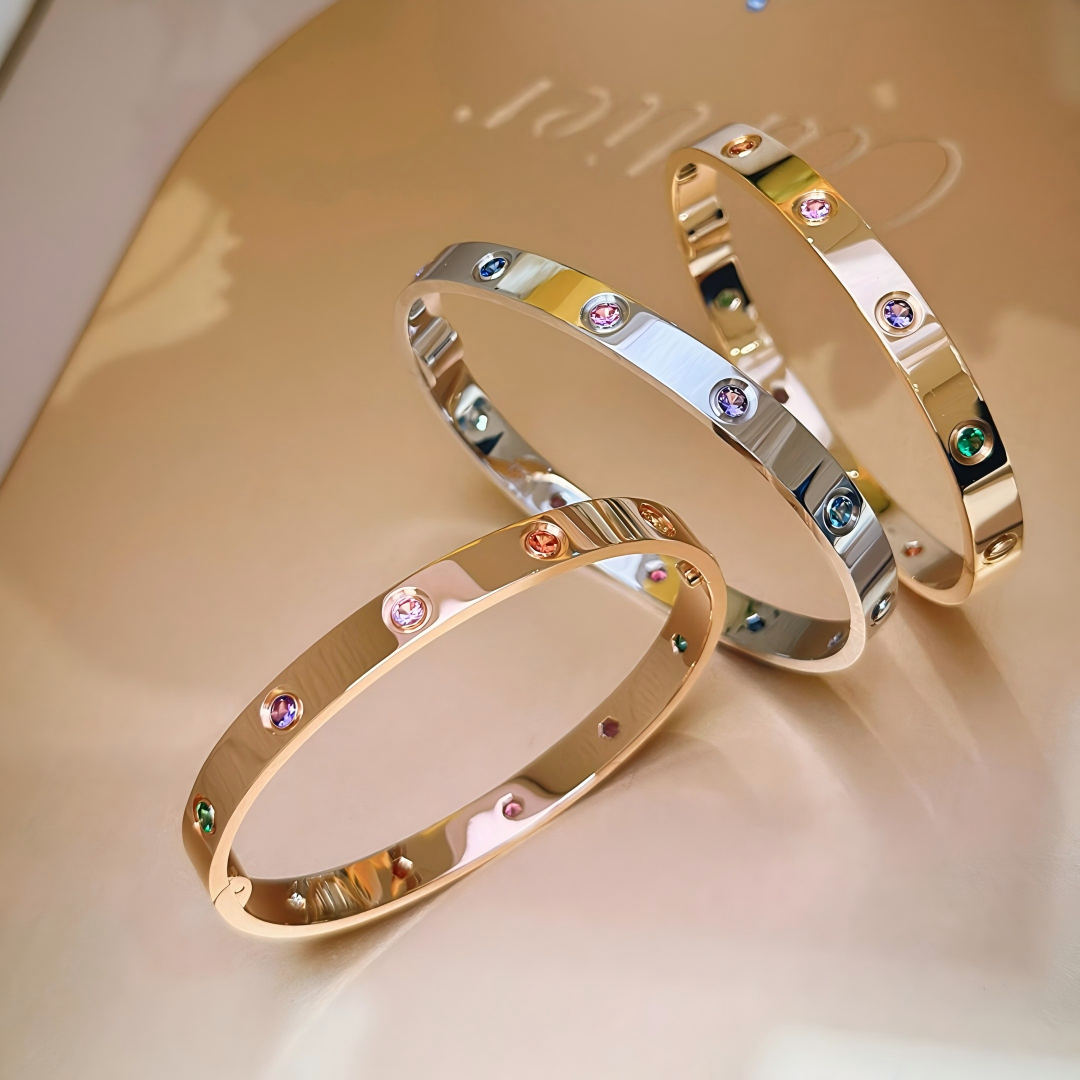 [lume Jewelry]2026 RAINBOW LOVE BRACELET 6.1MM  10 DIAMONDS