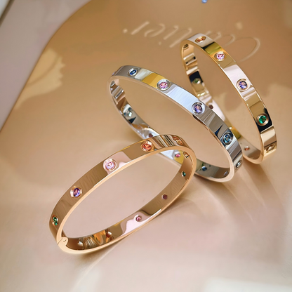 [lume Jewelry]2026 RAINBOW LOVE BRACELET 6.1MM  10 DIAMONDS