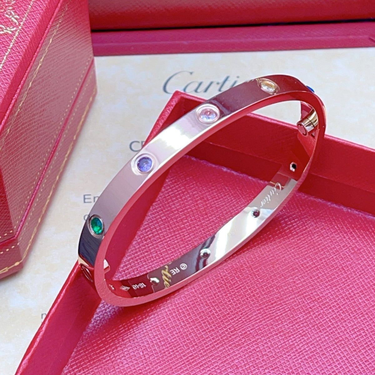 [lume Jewelry]2026 RAINBOW LOVE BRACELET 6.1MM  10 DIAMONDS