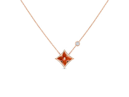 ¡®lume Jewelry¡¯STAR NECKLACE PINK GOLD 1 DIAMOND