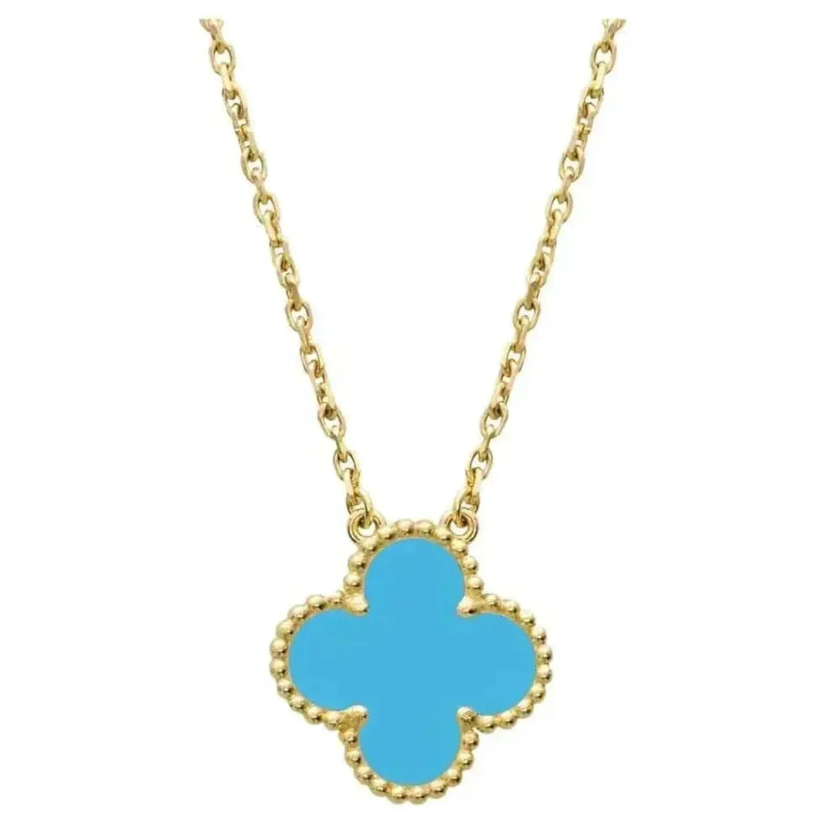 ¡®lume Jewelry¡¯CLOVER 15MM VINTAGE TURQUOISE NECKLACE