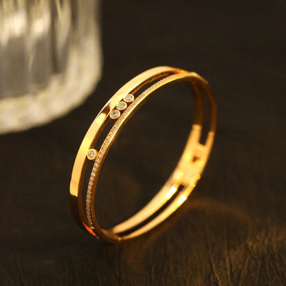 [lume Jewelry]Move Romane Diamond Bangle Bracelet
