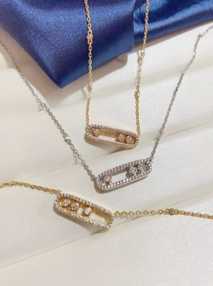 [lume Jewelry] MK MOVE FULL DIAMOND NECKLACE