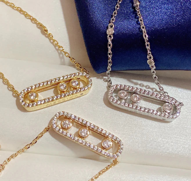 [lume Jewelry] MK MOVE FULL DIAMOND NECKLACE