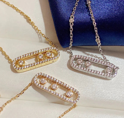 [lume Jewelry] MK MOVE FULL DIAMOND NECKLACE