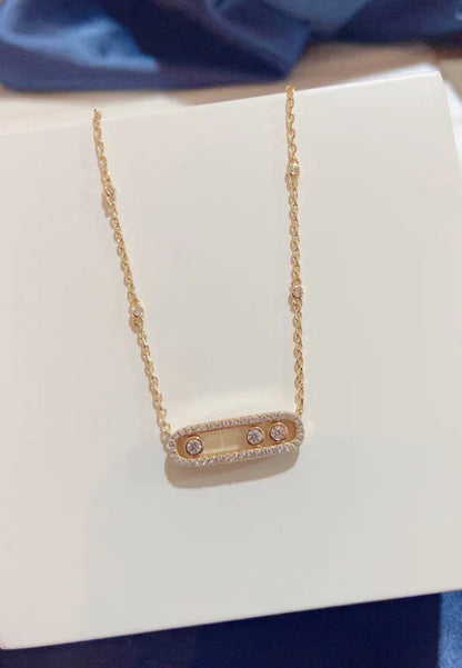 [lume Jewelry] MK MOVE FULL DIAMOND NECKLACE