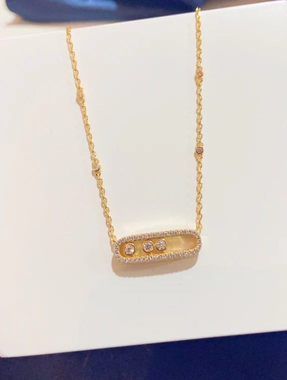 [lume Jewelry] MK MOVE FULL DIAMOND NECKLACE
