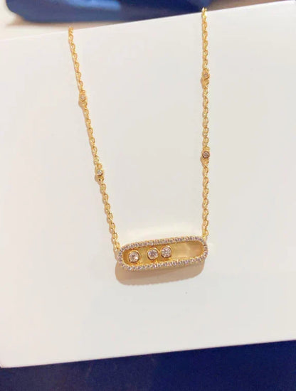 [lume Jewelry] MK MOVE FULL DIAMOND NECKLACE