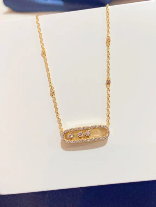 [lume Jewelry] MK MOVE FULL DIAMOND NECKLACE