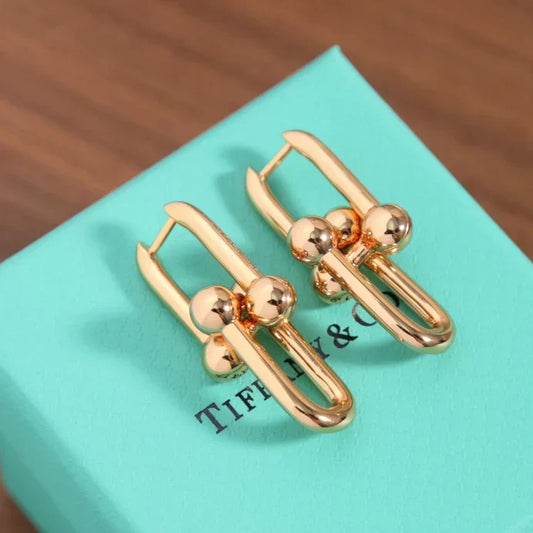 [lume Jewelry]TF HORSESHOE BUCKLE EARRINGS