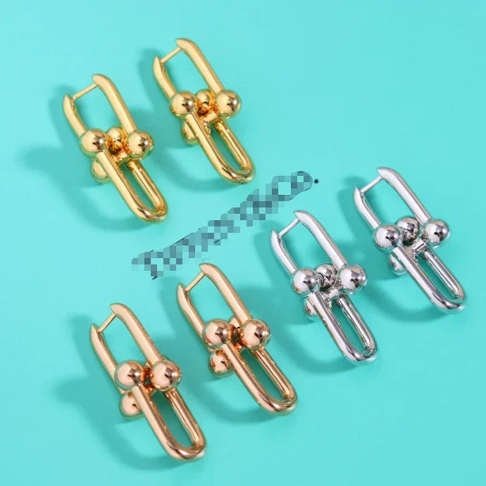 [lume Jewelry]TF HORSESHOE BUCKLE EARRINGS