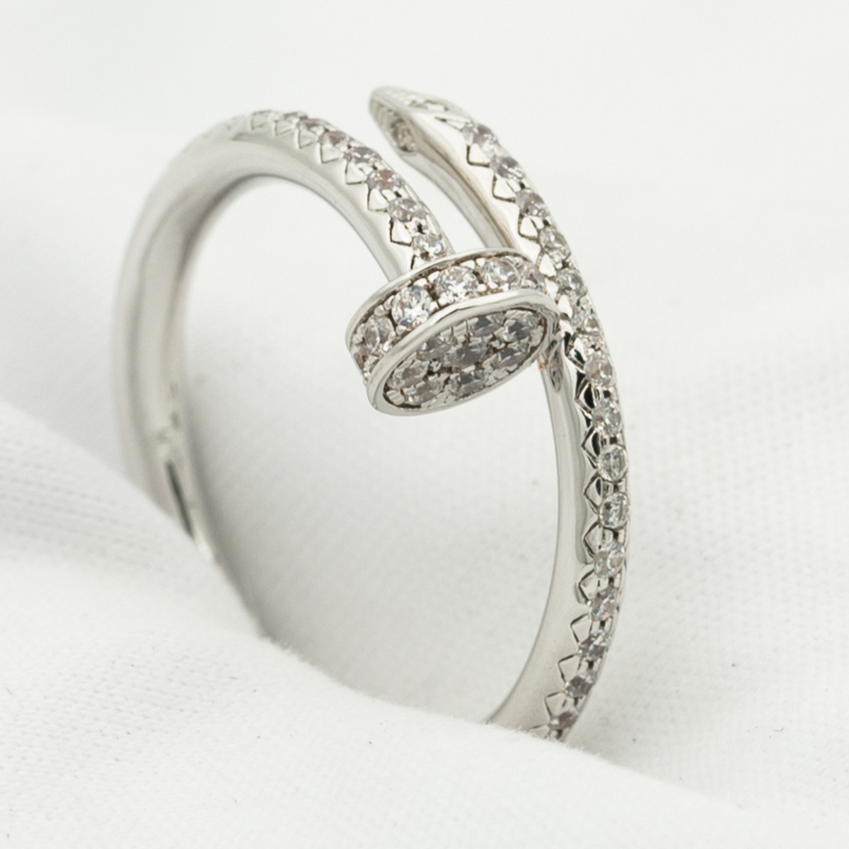 ¡®lume Jewelry¡¯JUSTE RING 1.8MM SILVER DIAMONDS