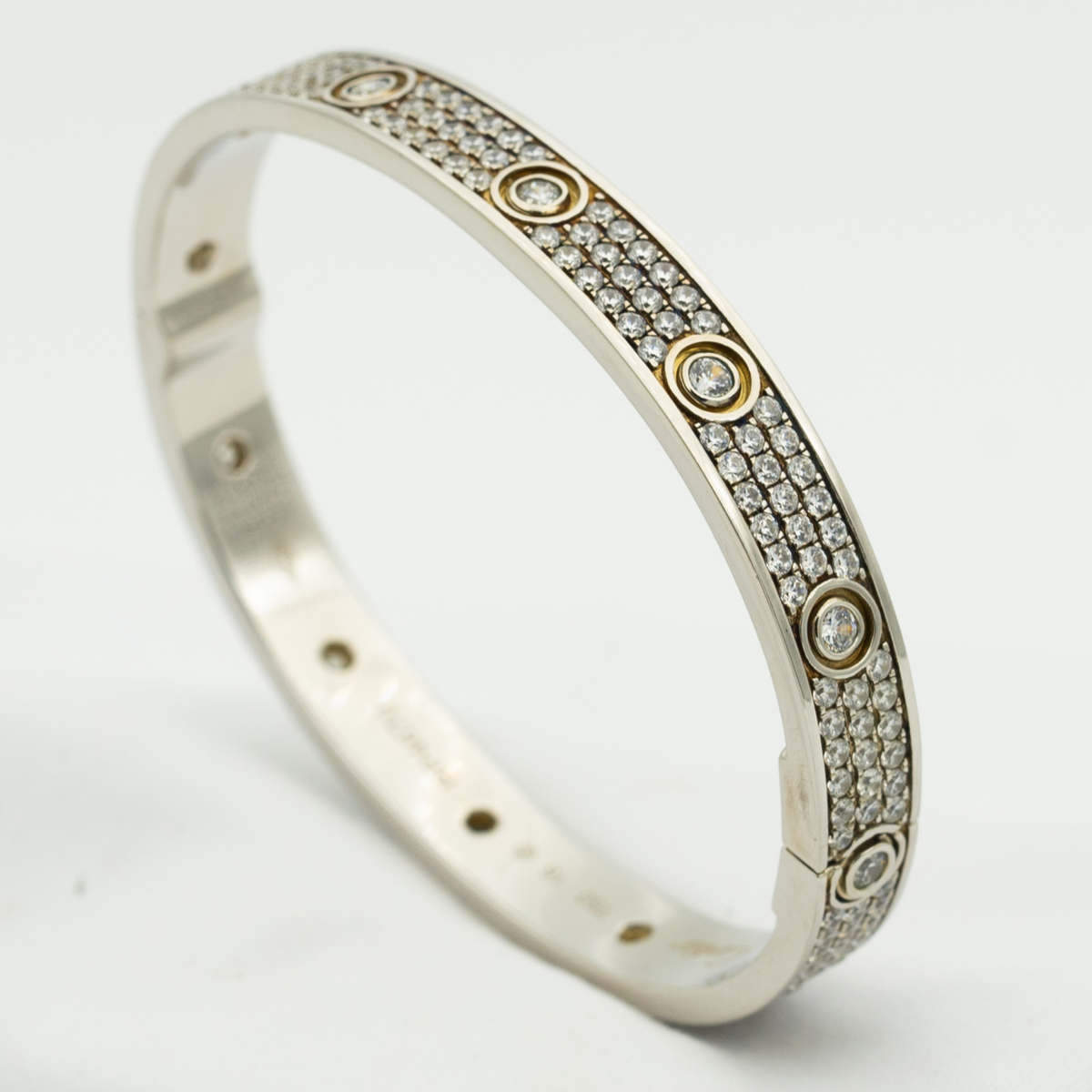 ¡®lume Jewelry¡¯LOVE BRACELET 6.1MM DIAMOND-PAVED 10 BIG DIAMONDS