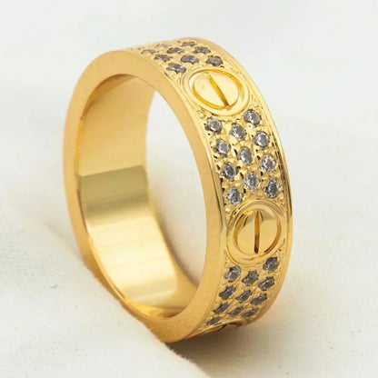 ¡®lume Jewelry¡¯LOVE RING 5.5MM DIAMONDS PAVED